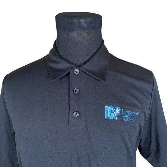 Oakley Men's Black Short Sleeve Polo Shirt Large International Comfort Products - Picture 3 of 9